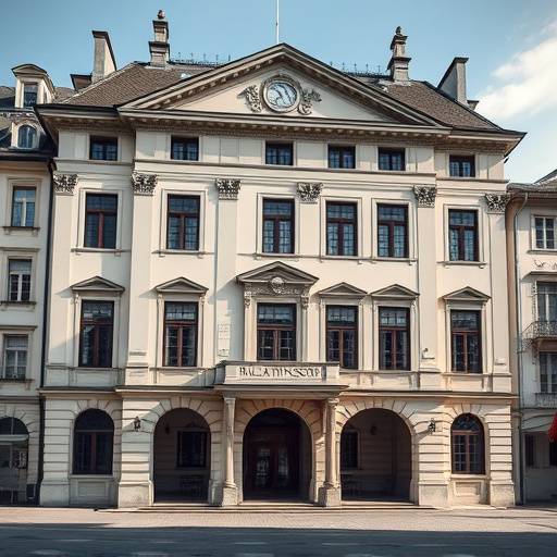 Das historische Gebäude der Schauspielschule Bühnenreif in Zürich